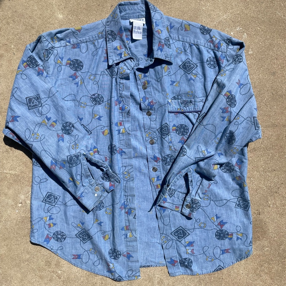 Koret vintg 80s button up